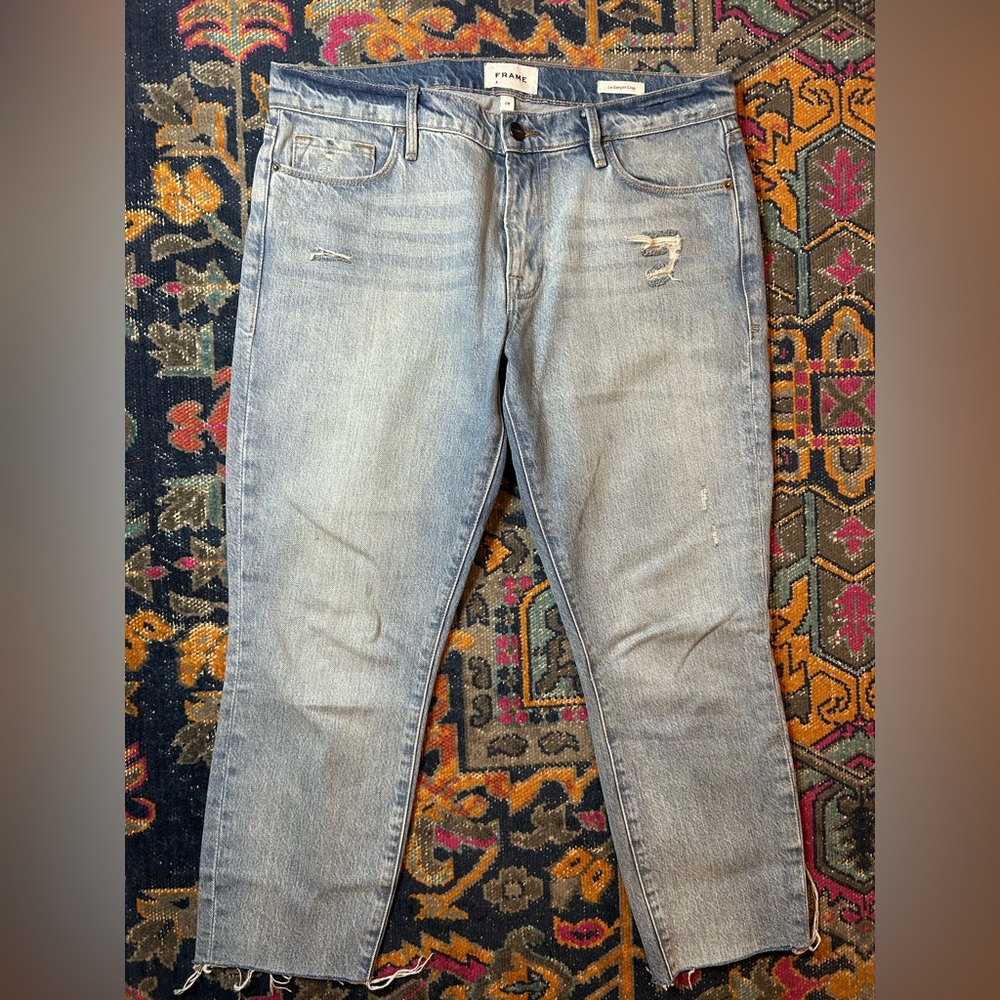 Frame Le Garçon Crop Denim